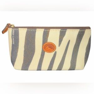 Dooney & Bourke African Safari Exotic Zebra pouch like new